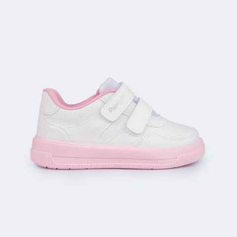 Tênis Infantil Feminino Up Calce Fácil Branco