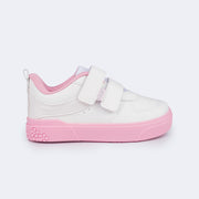 Tênis Infantil Feminino Pampili Yumi Branco Rosa