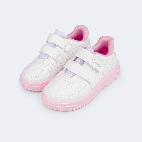 Tênis Infantil Feminino Up Calce Fácil Branco