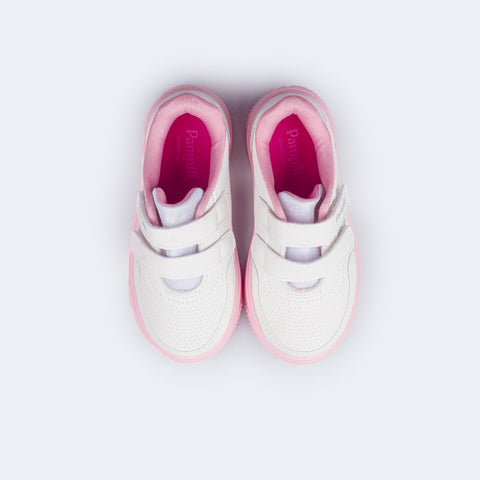 Tênis Infantil Feminino Up Calce Fácil Branco