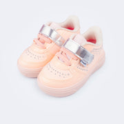 Tênis Infantil Feminino Pampili Yumi com Tachas Nude
