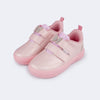 Tênis Infantil Feminino Pampili Yumi Borboleta em Strass Rosa