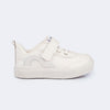 Tênis Infantil Feminino Yumi Recortes Off White