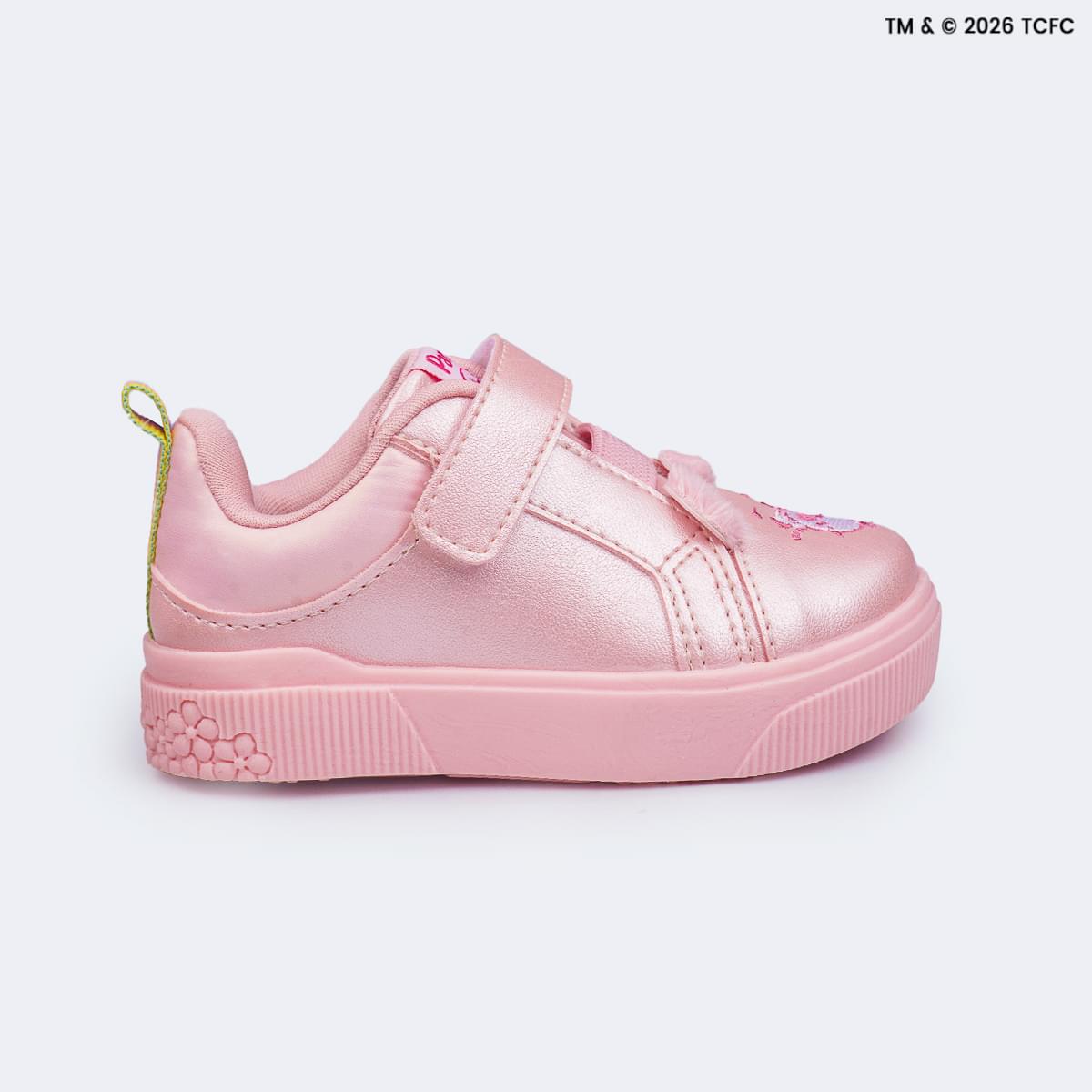 Tênis Infantil Pampili Yumi Ursinhos Carinhosos Pelúcia Rosa