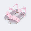 Sandália Rasteira Infantil Pampili Borboletas Rosa