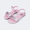 Sandália Infantil Pampili Iris Texturizada Rosa