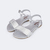 Sandália Infantil Pampili Iris Texturizada Prata