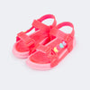 Sandália Papete Infantil Feminina Sun Glee Corações Pink