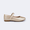 Sapatilha Infantil Pampili Ballet Glitter Dourada