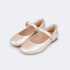 Sapatilha Infantil Pampili Ballet Lisa com Brilho Cintilante Nude