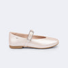 Sapatilha Infantil Pampili Ballet Brilho Acetinado Nude