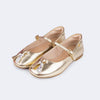 Sapatilha Infantil Pampili Ballet Tassel Dourada
