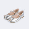 Sapatilha Infantil Pampili Ballet Tassel Prata