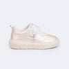 Tênis Infantil Feminino XP24 com Pingente Perolado Nude