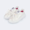 Tênis Infantil Feminino XP24 Laço de Renda Branco