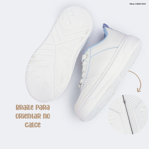 Tênis Infantil Feminina XP24 Ursinhos Carinhosos Branco Azul