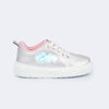 Tênis de Led Infantil Feminino Pampili XP24 Asa de Borboleta Prata