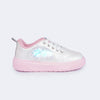Tênis de Led Infantil Feminino Pampili XP24 Asa de Borboleta Branco