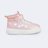 Tênis de Led Infantil Pampili XP24 com Strass Rosa Novo