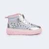 Tênis Infantil Pampili XP24 com Strass Prata