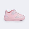 Tênis Infantil Feminino Up Recortes Rosa