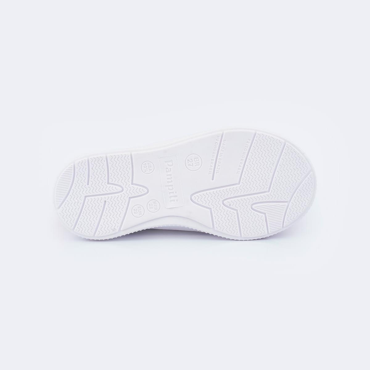 Tênis Infantil Feminino Up Customize Branco Prata