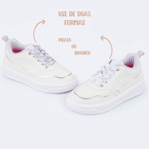 Tênis Infantil Feminino Up Customize Branco