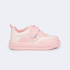 Tênis Infantil Feminino Pampili Up Recortes Nude Rosa