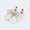 Tênis Infantil Feminino Pampili Up Fecho e Cadarço Off White