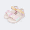 Sandália Papete Infantil Pampili Petit Flor Colorida
