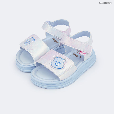 Sandália Papete Infantil Pampili Petit Ursinhos Carinhosos Azul