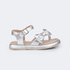Sandália Infantil Feminina Cora Flatform Prata