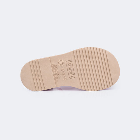 Sandália Infantil Pampili Cora Flatform Metalizada Lisa Prata