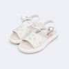 Sandália Infantil Pampili Cora Flatform Corações Branca