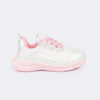 Tênis Infantil Feminino Mini Soft com Brilho Branco