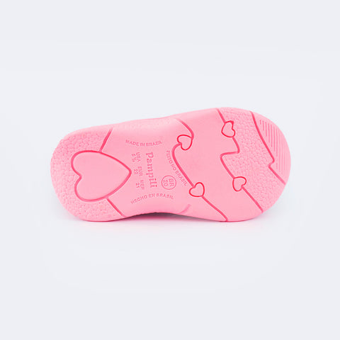 Tênis Infantil Feminino Mini Soft Costura Branco Colorido