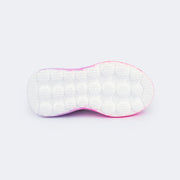 Tênis Infantil Feminino Bubble Flúor Degradê Branco