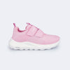 Tênis Infantil Feminino Bubble Escolar Rosa Claro