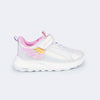 Tênis Infantil Feminino Bubble Asas 3D Colorida Branco