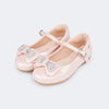 Sapatilha Infantil Feminina Bailarina Duplo Laço Rosa