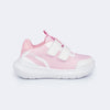 Tênis Infantil Feminino Sky Elastano Rosa Branco