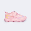 Tênis Infantil Feminino Pampili Zippy Linhas Rosa