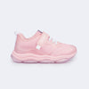 Tênis Infantil Feminino Pampili Zippy Telado Rosa