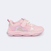 Tênis Infantil Feminino Pampili Zippy Holográfico Rosa