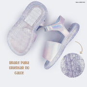 Sandália de Led Infantil Pampili Mini Ursinhos Carinhosos Azul