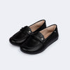 Mocassim Infantil Pampili Vanila com Strass Preto
