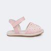 Sandália Infantil Espadrilhe Pampili Lala com Tachas Rosa