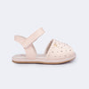 Sandália Infantil Espadrilhe Pampili Lala com Tachas Nude