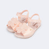 Sandália Infantil Espadrilhe Pampili Lala Flor Pêssego