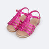 Sandália Infantil Primeiros Passos Pampili Mili Tiras Pink
